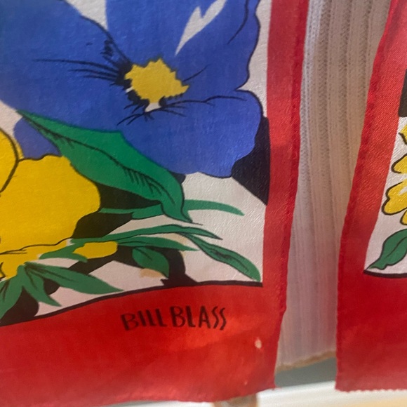 Bill Blass Multi-Colour Silk Scarf - Picture 4 of 5
